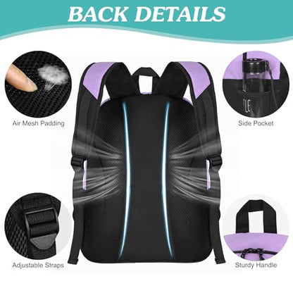 WOLT Soccer Backpack Soccer Bag with Ball Holder & Shoes Compartment, Sport Equipment Bags For Football, Basketball, Volleyball, Gym - color: Purple