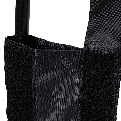 Franklin Sports Basketball Defender Dummy - Basketball Training Practice Equipment - Practice Defender with Detachable Arms for Shooting Dribbling Drills - Large 7' x 2' Foot Dummy - Black