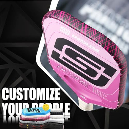 INSUM Pickleball Paddle Edge Guard Tapes Protection Tapes, Pre-Cut V, 20/23/26mm Width Protective Tapes for All Thickness Edges - color: Line-Pink, size: Width 26mm