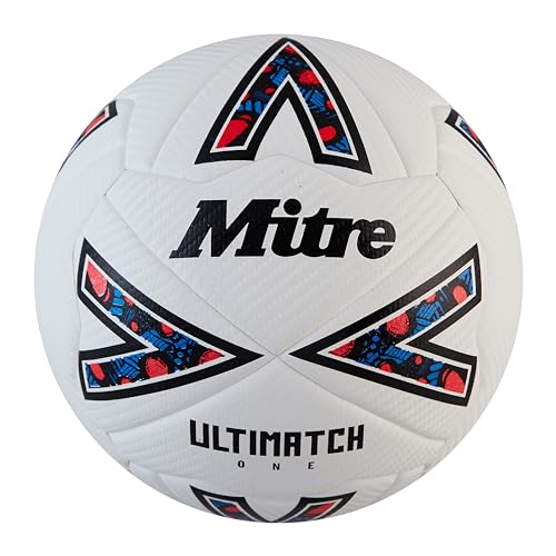 Mitre Soccer Ball League Ultimatch - color: Ultimatch One - White/Black/Red, size: 4