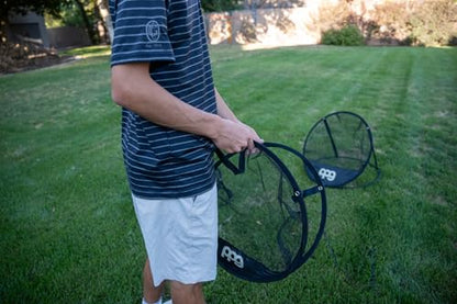 PPG Portable Golf Practice Chipping & Swinging Net, Multiple Targets & Carry Case, Indoor/Outdoor, Lightweight, Collapsable - size: Small (12\), Medium (18\), Large (24\)