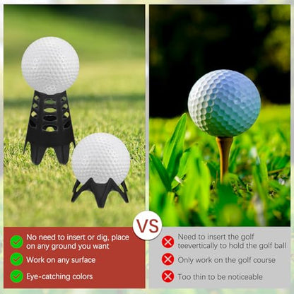 Golf Simulator Tees - Plastic Golf Tees Use for Home & Outdoor & Indoor Driving Range & Winter Turf - Pack of Mat Tees