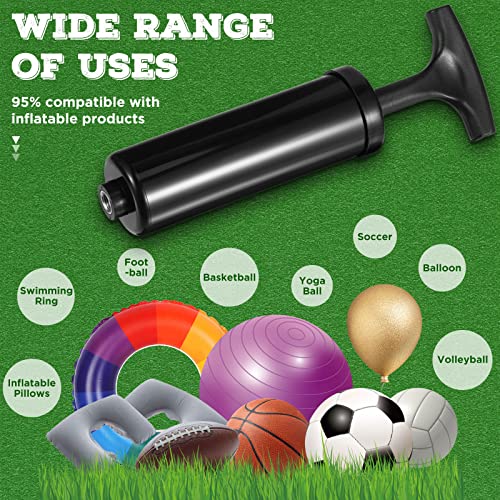 Jutom 200 Sets Ball Pump Bulk for Sports Balls Include Needle Nozzle Extension Hose Hand Air Pump Portable Inflation Kit for Basketball Soccer Football Rugby Back to School