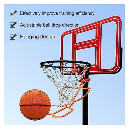 Basketball Hoop Returner Shot Return Apparatus Orange Aid for Adult Kids School Attachment Shooting Trainer
