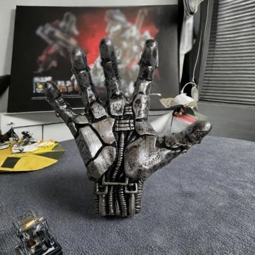 Mechanical Hand Wall Mounted Basketball Holder, Punk Style Garage Ball Storage Rack, Space Saving Display Stand for Room and Garage, Sports Wall Decor, Ball Organizer Shelf