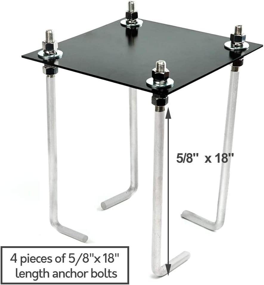 Katop Universal 9" Basketball Hoop Anchor Kit, Designed for Easy Relocation and Compatible with Most Basketball Goals