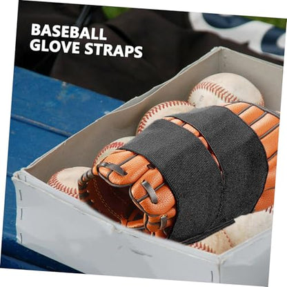 Baseball Gloves Strap Adjustable Elastic Band with Sticker Closure Durable Nylon Glove Wrap for Enhanced Grip Air Circulation Support Suitable for Baseball Softball
