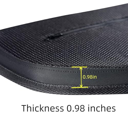 Football Back Plate, Football Low Back Pad, Rear Protector Lower Back Pads+ Towel - color: black-brown, size: Large