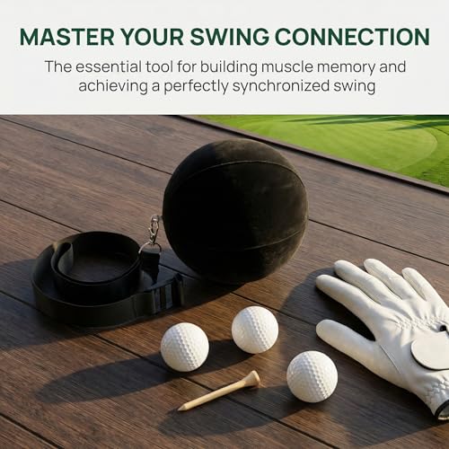 Golf Swing Training Aid, Smart Inflatable Ball, Wrist Trainer Pro and Swing Trainer Between Arms, Practice Equipment for Beginners