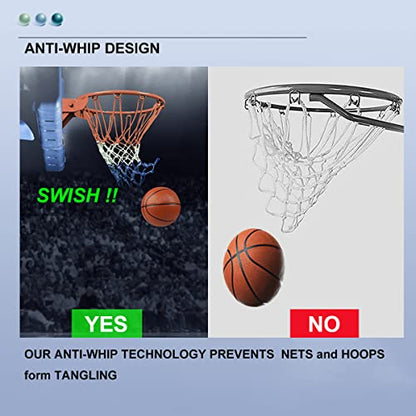 Basketball Net Outdoor - Upgrade Heavy Duty Basketball Net Replacement – All-Weather Basketball Hoop Net, Suitable for All Outdoor or Indoor 12 Loops Basketball Hoops.
