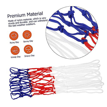 KESYOO Basketball Hoop Replacement Net Kit 2 Pack Woven Nylon Outdoor Indoor Training Equipment Barrier Net