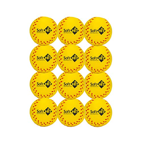 Soft Baseball/Softball Training Foam Ball - color: Yellow