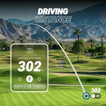 Blue Tees Golf Player+ AI-Powered GPS Speaker - Touchscreen Display, 10+ Hour Battery, 40,000+ Courses, Visual & Audible Distances, Hazard Detection, IPX7 Waterproof (Black) - color: Black
