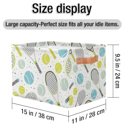 Cubes Storage Baskets,Tennis Ball Foldable Storage Box,Waterproof Open Shelf Organizer Bin for Kid Clothes Toy Empty Gift Baskets
