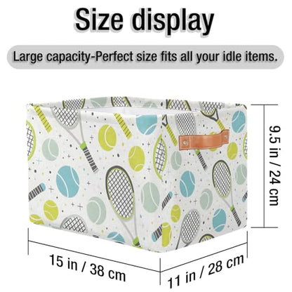 Cubes Storage Baskets,Tennis Ball Foldable Storage Box,Waterproof Open Shelf Organizer Bin for Kid Clothes Toy Empty Gift Baskets