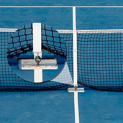 Summer Tennis Net Center Strap Adjustable Height Net Straps Portable Tennis Accessories for Driveway Sports Training Contest Equipment, 39 x 1.96 Inch, White (2 Pieces)