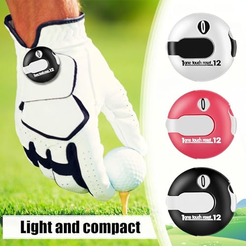 3 Pcs 1.2 Inch Golf Score Counter for Women Mini Golf Stroke Counter Scoring Keeper up to 12 Shot to Scorekeeper Glove in