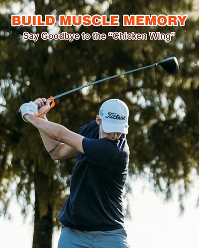 Golf Swing Trainer Aid, Adjustable Golf Training Wrist Aids Hinge, Silicone Golf Swing Correcting Trainer Accessories Tool, Golf Practice Equipment Gifts for Golfers, Beginners and Players