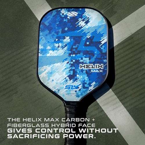 Selkirk Sport SLK Helix Pro Pickleball Paddle | Thermoformed Carbon Fiber Pickleball Paddles with Carbon Fiber & Fiberglass Hybrid Face | Unmatched Control - color: Camo Glitch