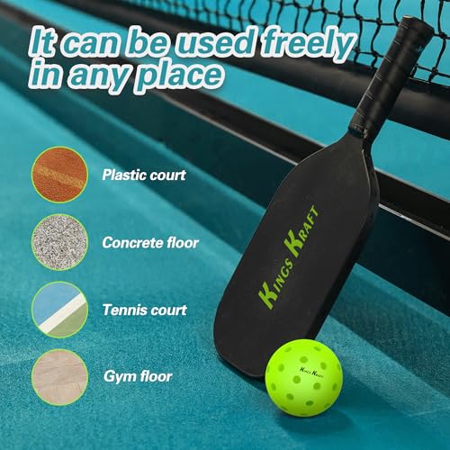 Crack Resistant | 40 Hole Outdoor Pickleball | 6-Ball Set with Colorful Box | Pickleball Gifts for Women,Men Beginners and Professionals