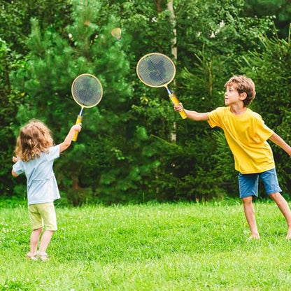 Kids Badminton Rackets Set with Soft Grip, Oversize & Lightweight Shuttlecocks Racquet with Carry Bag for Children Youth, 2 Player Sport Game for Indoor Outdoor Backyard