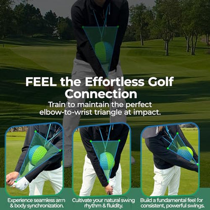 Golf Training Aid Ball for Impact Precision & Consistent Swings - Master Body Connection to Fix Slicing, Scooping & Chicken Wing | Simple and Effective Golf Training Tool - size: Large