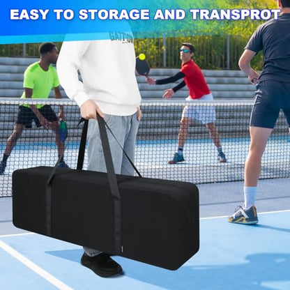 Pickleball Net Set Carry Bag Portable Pickle Ball Equipment Storage Bag Foldable Badminton Net System Replacement Bag Heavy Duty Zipper Duffle Bag for Indoor Outdoor Driveway Backyard, NO Net