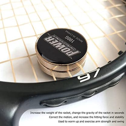 Tennis Racket Swing Weight Training Aid, Increase Hitting Force Correct Motion and Build Muscle Memory with 100g Weight for Fast Swing Speed
