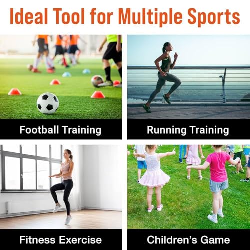 Japard Hex Agility Rings for Speed Training & Agility Footwork Training Speed Hurdles Ladder with Carrying Bag