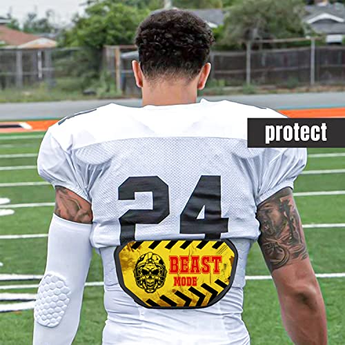 Sports Football Back Plate Football Backplates for Shoulder Pads Football, Rear Protector Lower Back Pads for Football Players, Lower backs will be safe and stylish with this sturdy backplate.