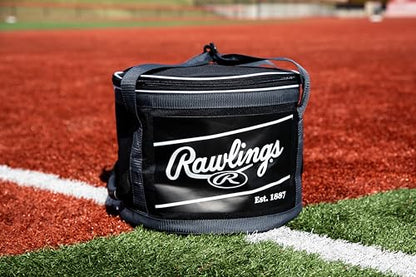 Rawlings | Soft Sided Ball Bucket Bag | Baseball/Softball | Multiple Options - color: 3 Dz. - Black/Grey