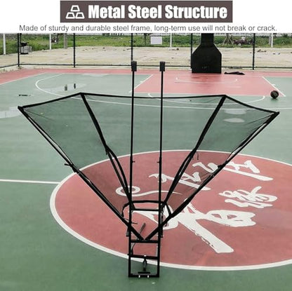 Hanging Basketball Return，Basketball Shot Returner, Basketball Shooting Rebounder for Hoop, Basketball Return Net Attachment