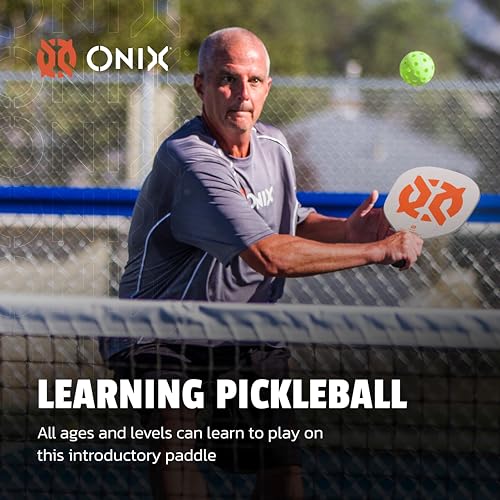Recruit by Onix Pickleball Starter Set - Includes Two Poplar Wood Paddles and Two Yellow Balls