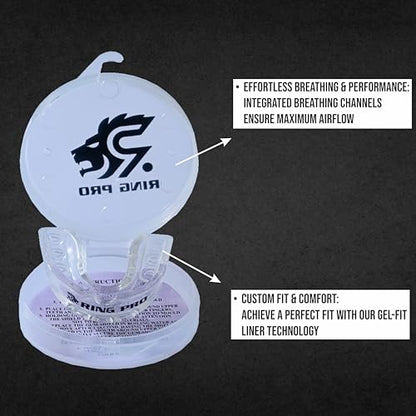 Mouth Guard for Boxing, MMA, Football, Basketball, Hockey, and All Contact Sports, Custom Fit for Adults and Youth, Teeth and Gum Protection