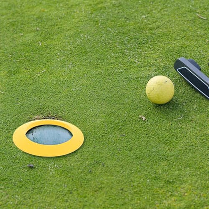 HANABASS Golf Putting Cup Ring 6.30 Inch Portable Golf Hole Cup for Indoor Outdoor Practice Training Aid for Backyard and Course