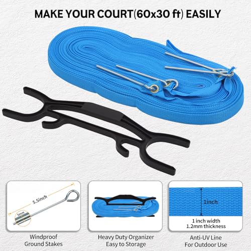 Professional Volleyball Net Set for Outdoor Fun with Adjustable Aluminum Poles, Upgraded Anti-sag Net, PU Volleyball, Boundary Line, Large Carry Bag