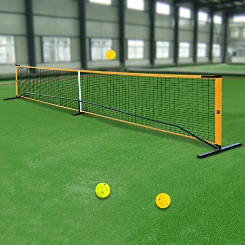 22ft Badminton Pickleball Net Adjustable Portable Net for Junior Tennis, Kids Volleyball & Soccer, and Backyard Games Competition Multi Sport Indoor or Outdoor Net for Backyards, Parks