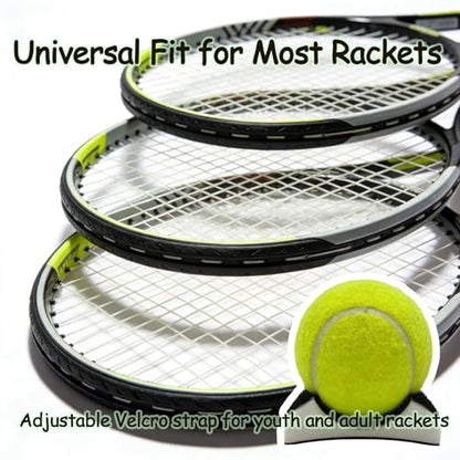 Tennis Ball Picker for Racket, Hands Free Clip On Tennis Ball Retriever, Easy Racquet Edge Ball Collector, No-Bend Quick Pickup Training Tool