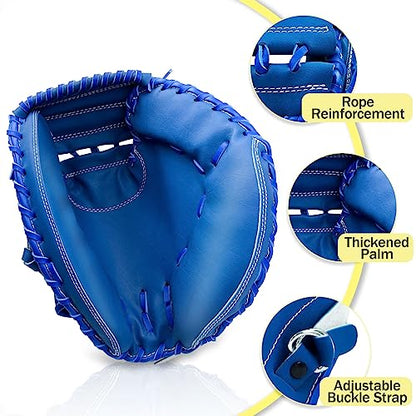 Baseball Catcher Glove,Right Hand Throw, Baseball and Softball Catcher's Mitt for Kid Youth Aldult