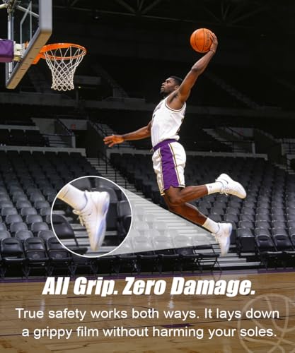 Basketball Grip Spray 4 OZ, 2 in 1 Restore & Improving Shoe Spritz Non-Sticky Sole Bottom Basketball Accessory