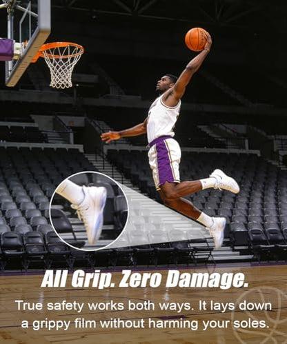 Basketball Grip Spray 4 OZ, 2 in 1 Restore & Improving Shoe Spritz Non-Sticky Sole Bottom Basketball Accessory