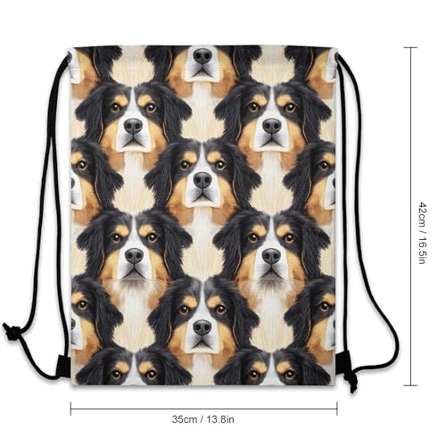Beam Backpack Drawstring Sack Large Capacity for Soccer Basketball Sports Workout Equipment Travel, Rottweilers And Thistles Bags - color: Picture (1008)