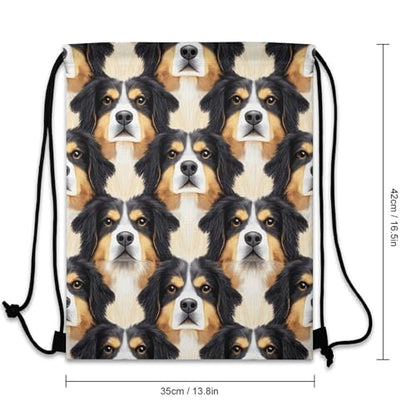 Beam Backpack Drawstring Sack Large Capacity for Soccer Basketball Sports Workout Equipment Travel, Rottweilers And Thistles Bags - color: Picture (1008)