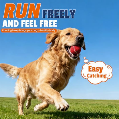 FURWEY Tennis Balls for Dogs 32 Pack,2.5 inches,Durable and Non-Toxic Dog Toys Balls with Mesh Bag,Colorful Fetch Toys Balls for pet Dog (Non Squeaky)