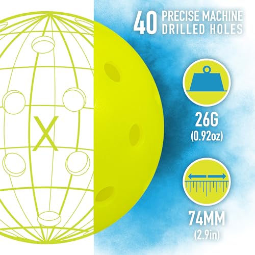 Franklin Sports Beginner Pickleball Sets - 2 + 4 Player Sets - Aluminum Paddles + X-40 Pickleballs - USA Pickleball (USAPA) Approved - style: 4 Player Set
