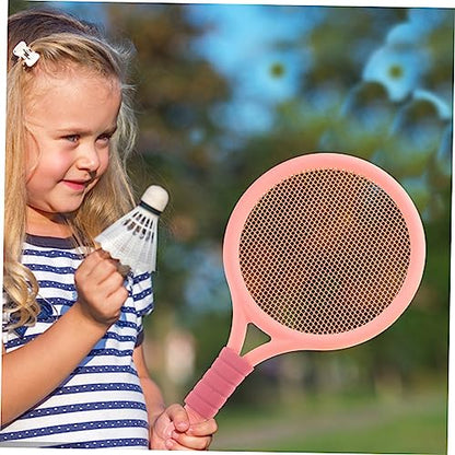 1Set Portable Badminton Racket for Rackets with Balls Lightweight Durable Outdoor Sports for Family Fun and Parent Interaction