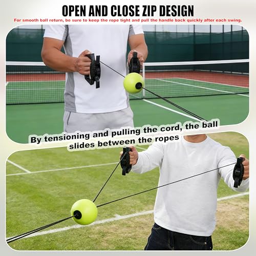 Hikeen Baseball Batting Trainer,Hitting Practice Equipment with 20m Rope,Outdoor Level Rebound Swing Trainer for All Age