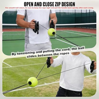 Hikeen Baseball Batting Trainer,Hitting Practice Equipment with 20m Rope,Outdoor Level Rebound Swing Trainer for All Age
