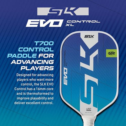2025 SLK Evo Control XL Pickleball Paddle Bundle | 2 x Oasis Paddles + 12 Pack Pickleballs