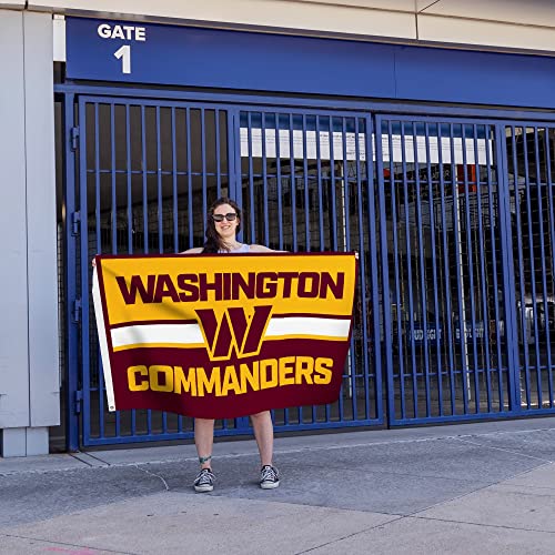Rico Industries NFL Football Bold 3' x 5' Banner Flag Single Sided - Indoor or Outdoor - Home Décor